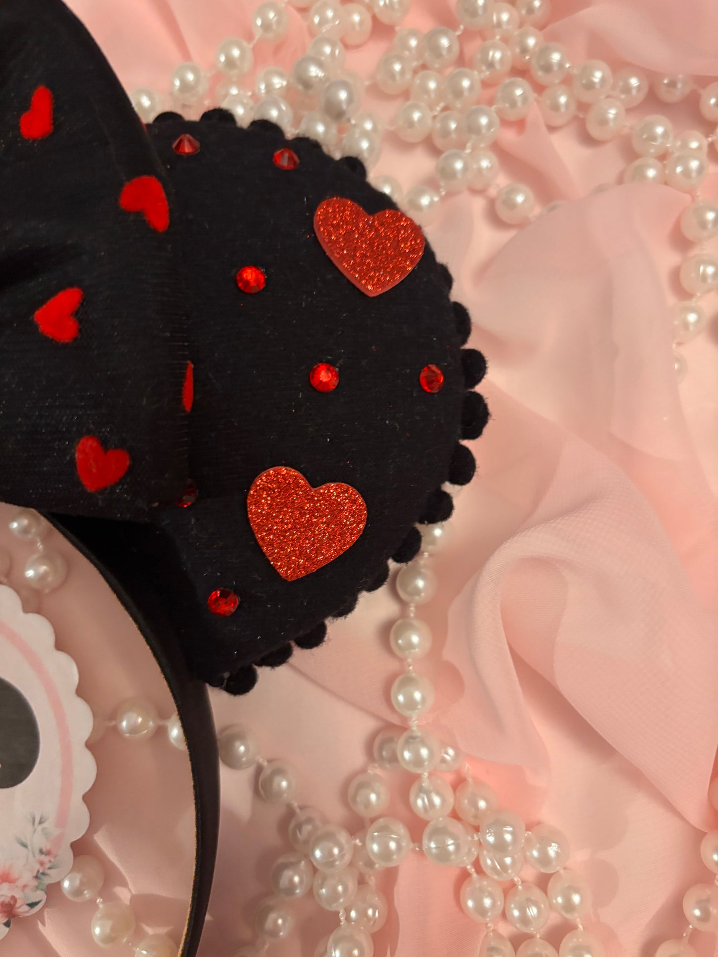 Queen of hearts glitz mouse ears