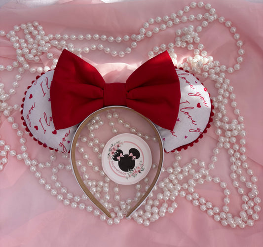 I love you mouse ears