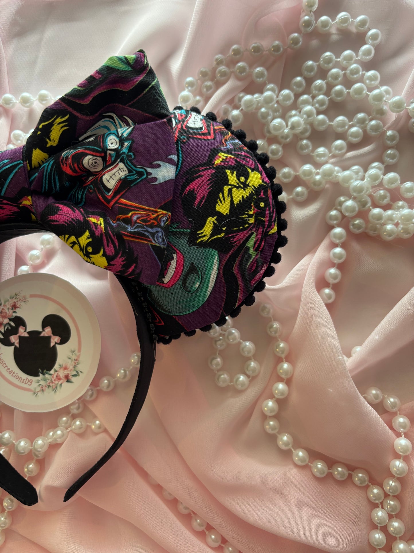 Neon villains mouse ears