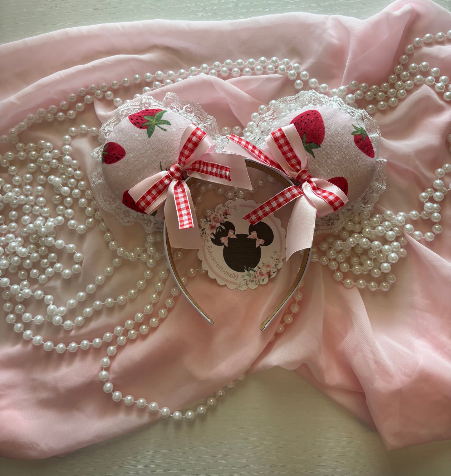 Strawberry shortcake coquette mouse ears