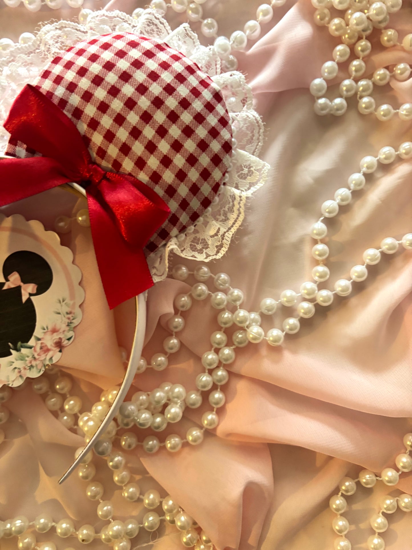Red stone coquette mouse ears