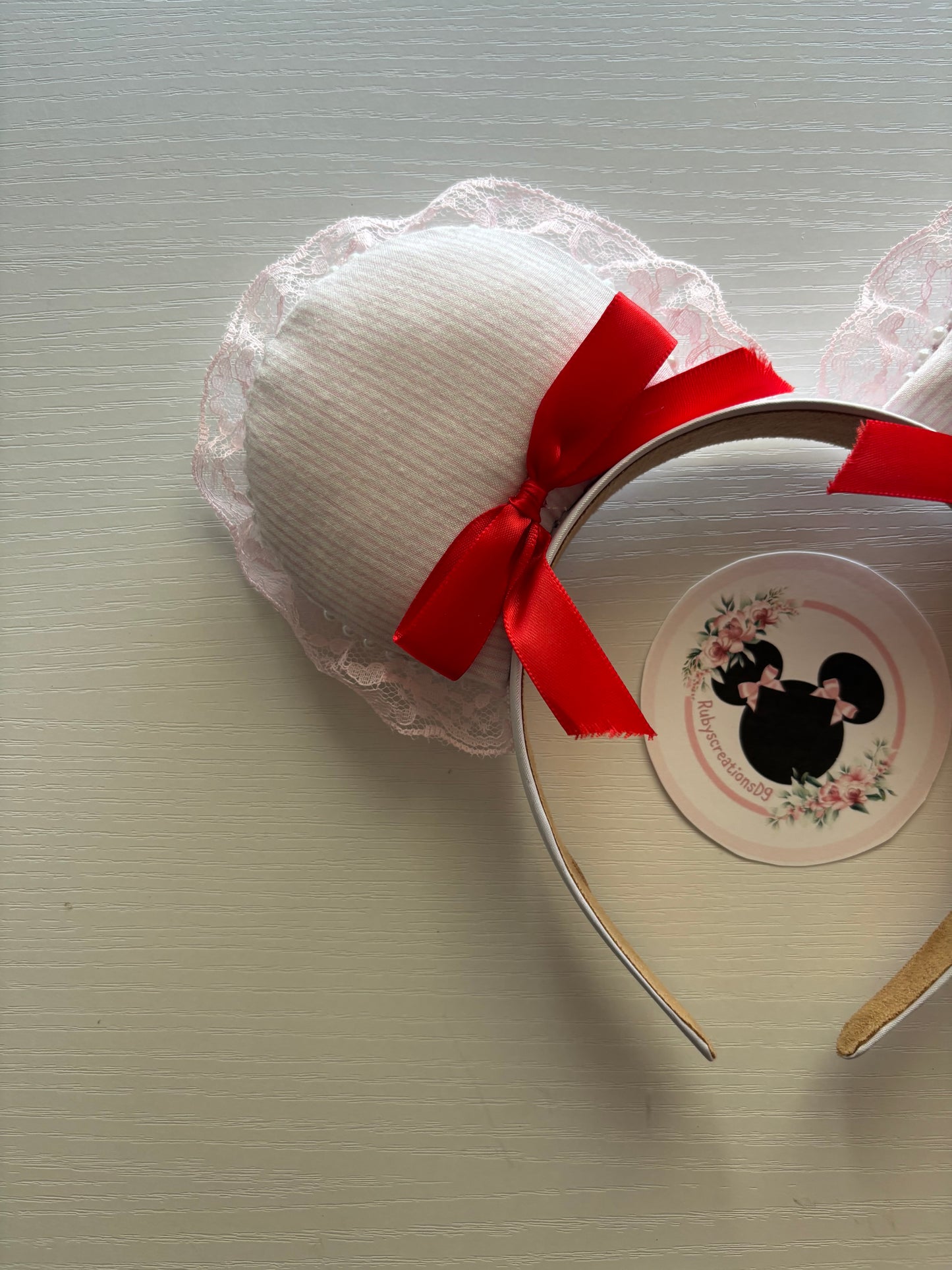 Ana red berry coquette mouse ears