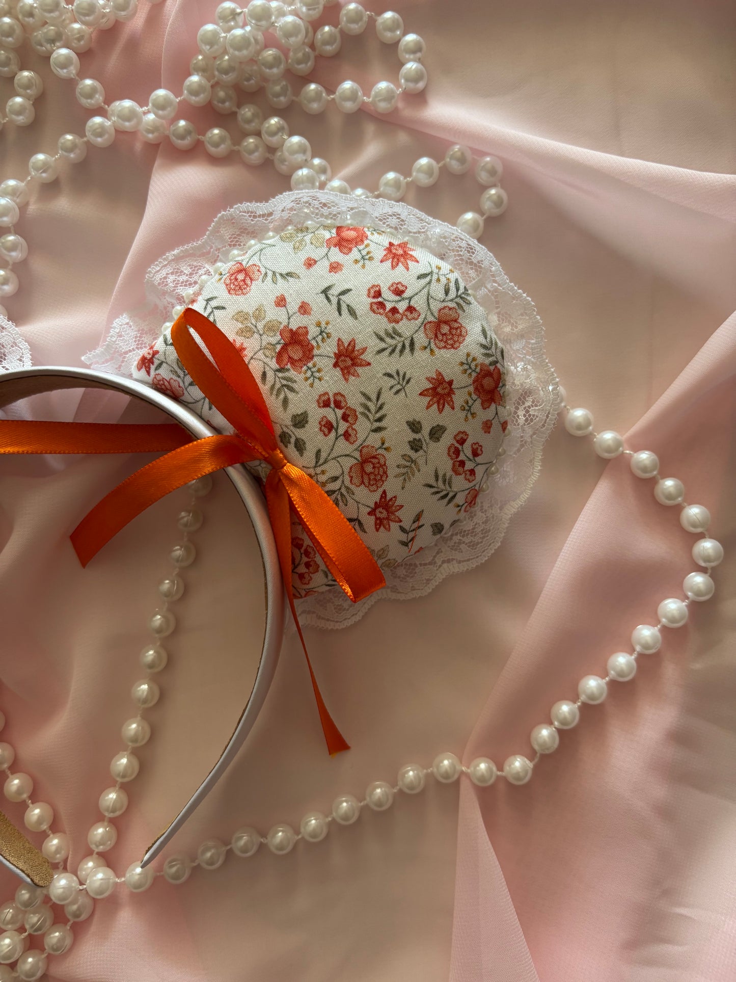 Orange lily coquette mouse ears