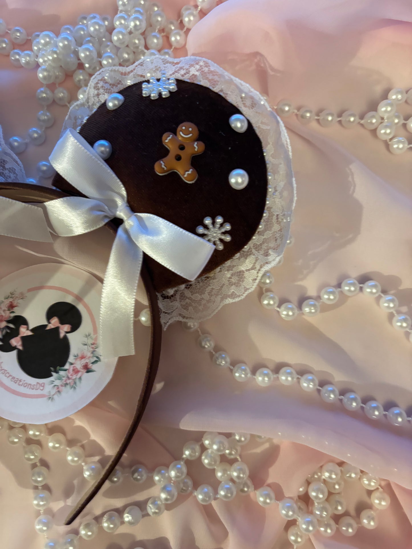 Brown ginger coquette mouse ears