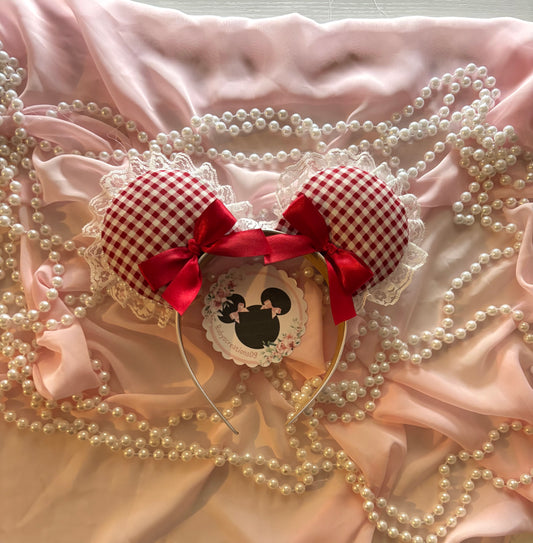Red stone coquette mouse ears