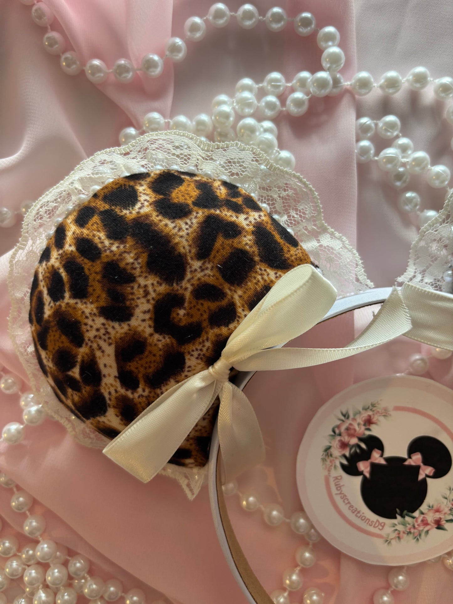 Cheetah (2) coquette beige mouse ears