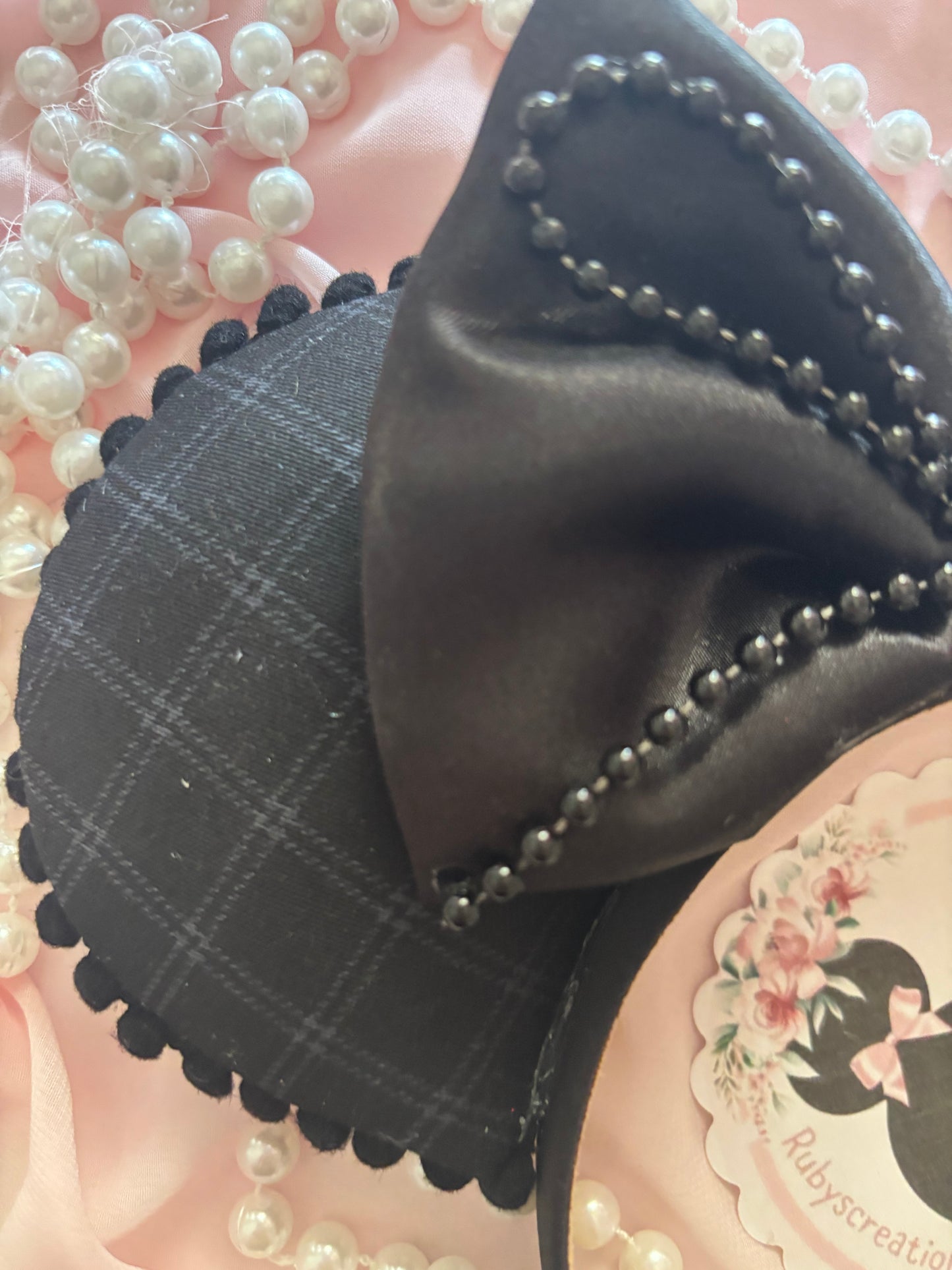 Black charcoal mouse ears