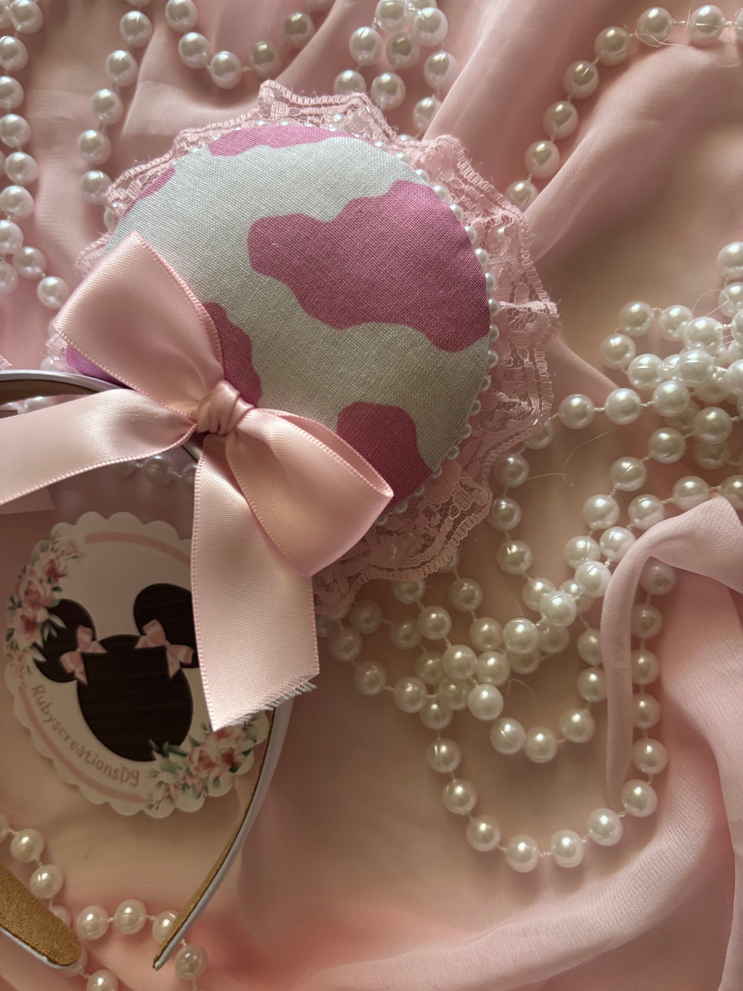 Strawberry milkshake coquette mouse ears