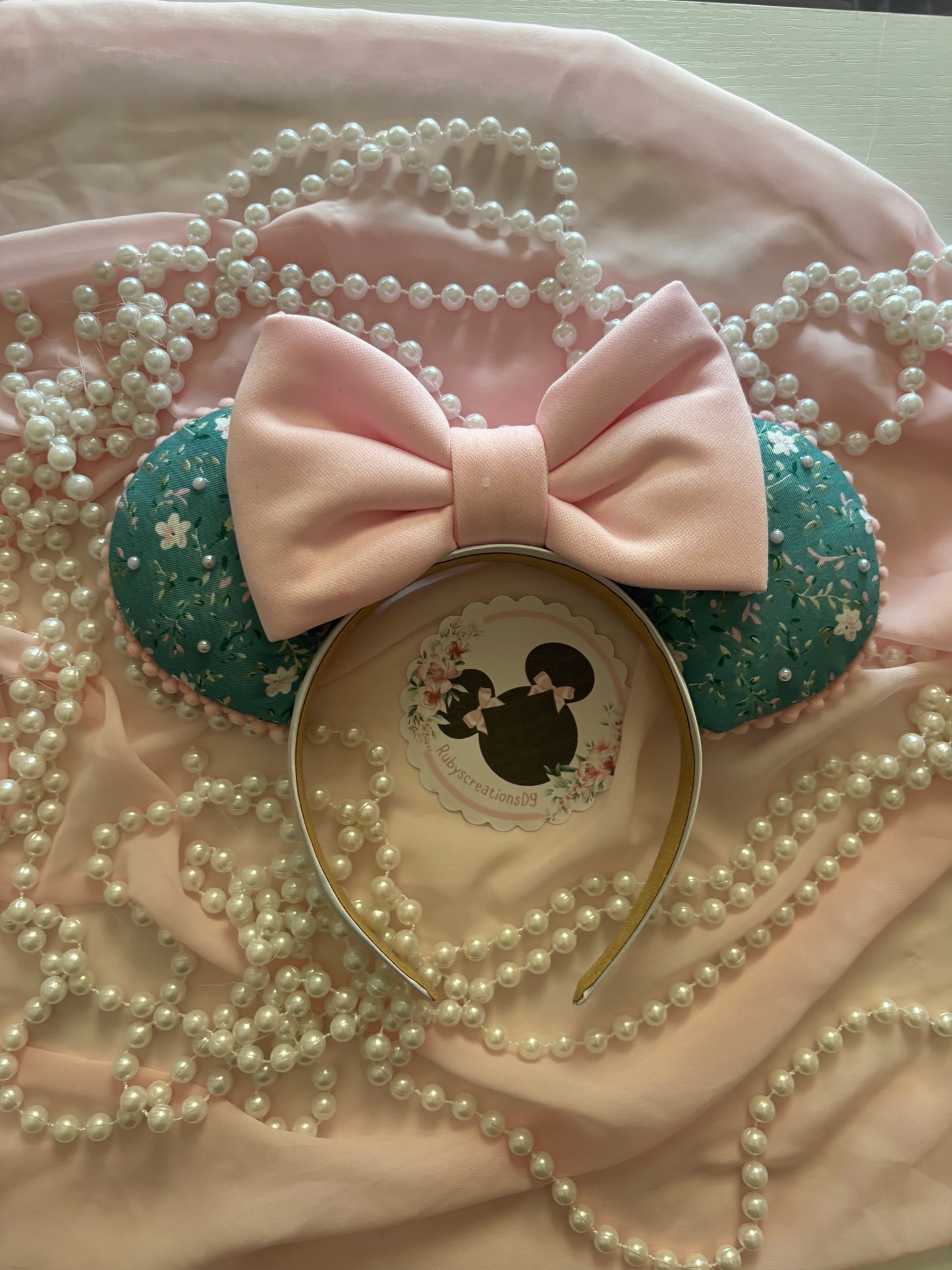 Teal mouse ears