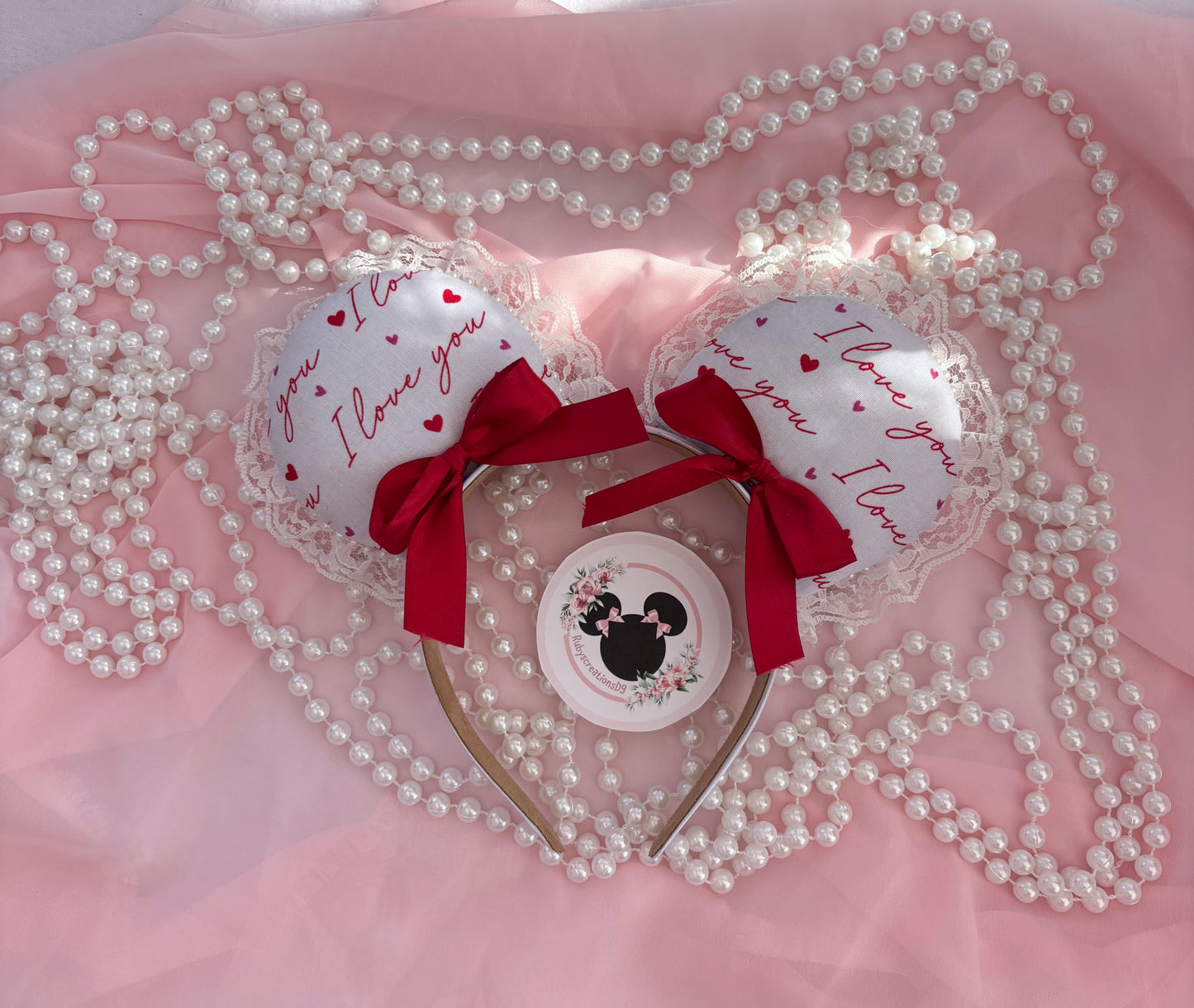 I love you coquette mouse ears