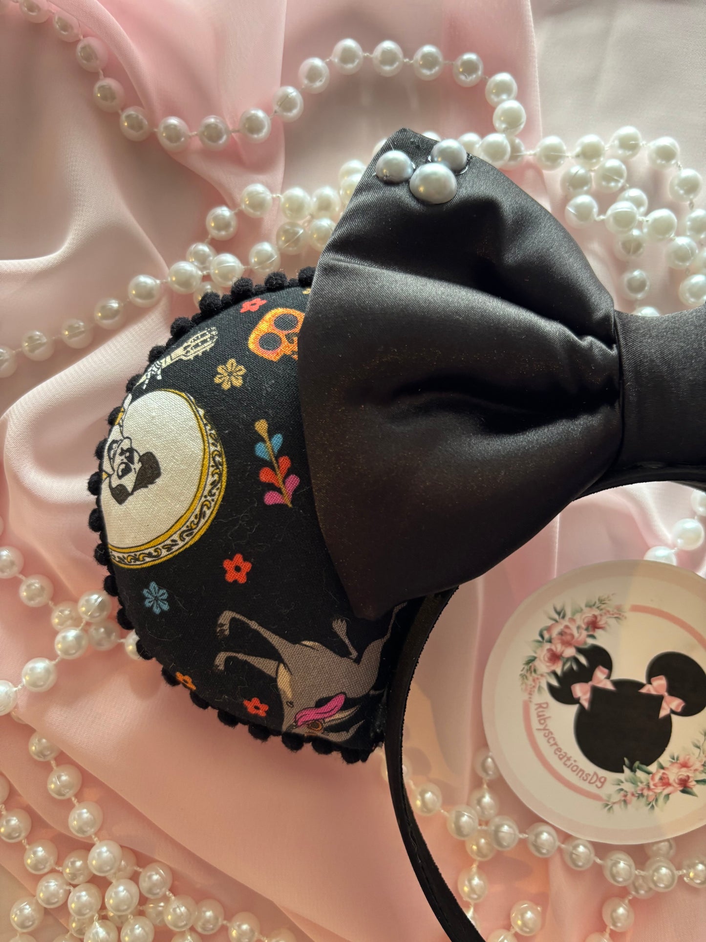Coco satin bow mouse ears