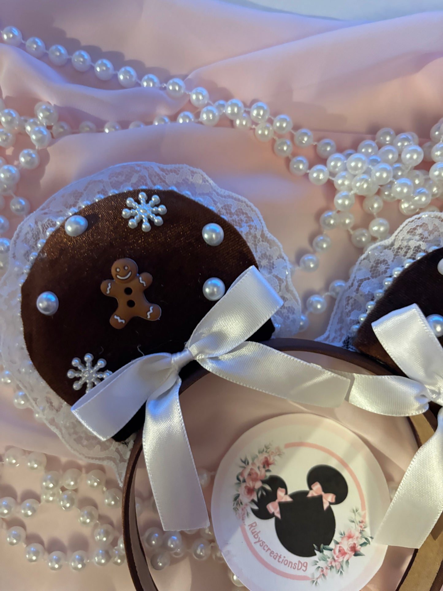 Brown ginger coquette mouse ears