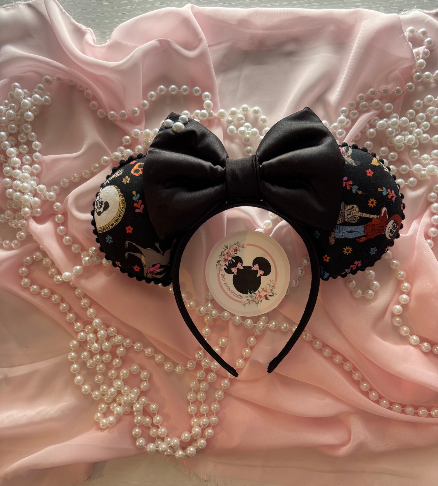 Coco satin bow mouse ears