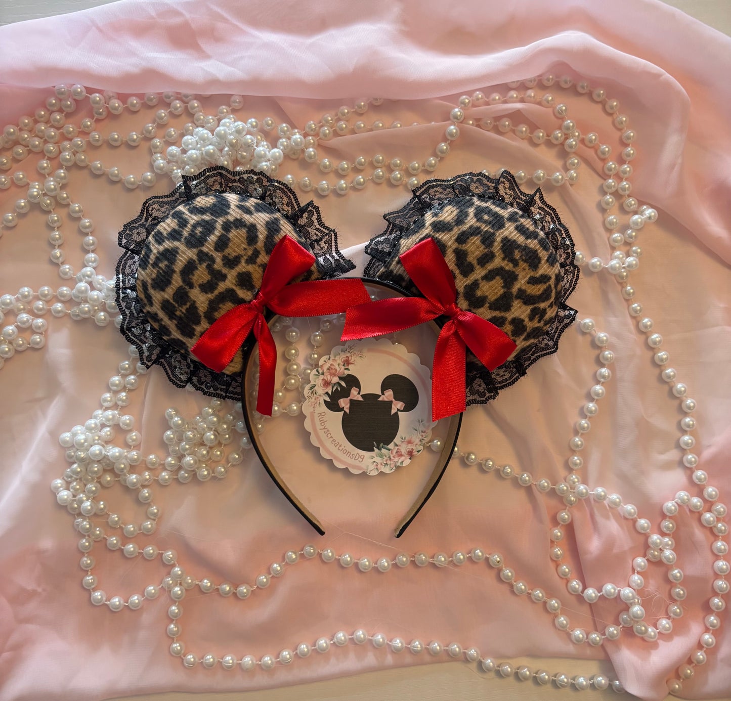 Cheetah (1) red coquette mouse ears