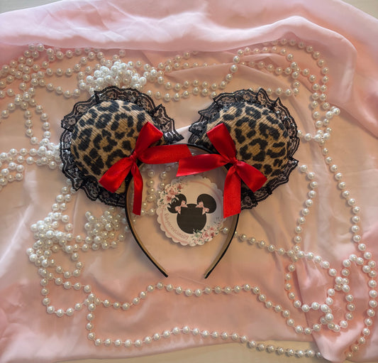 Cheetah (1) red coquette mouse ears