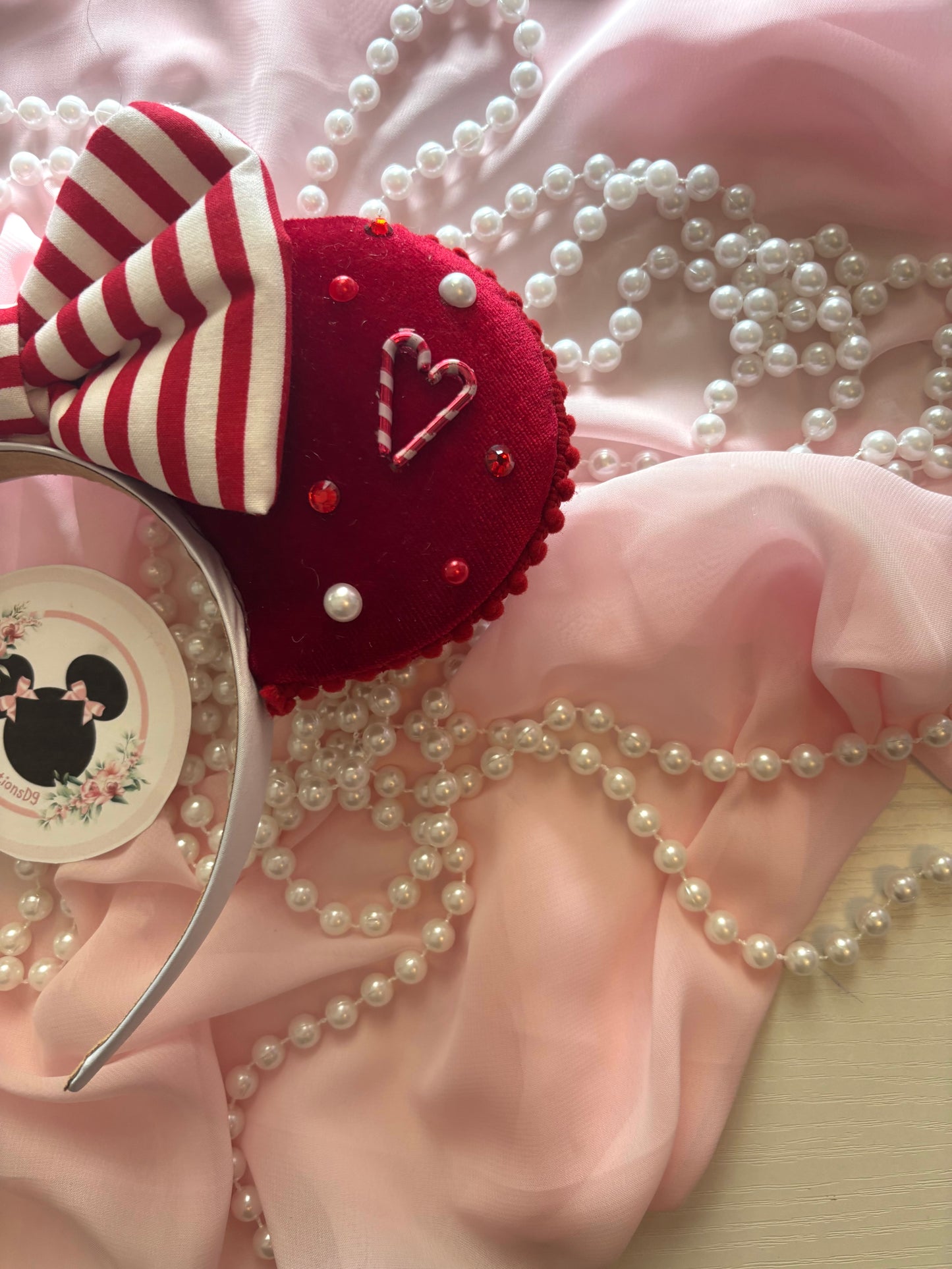 Red peppermint mouse ears