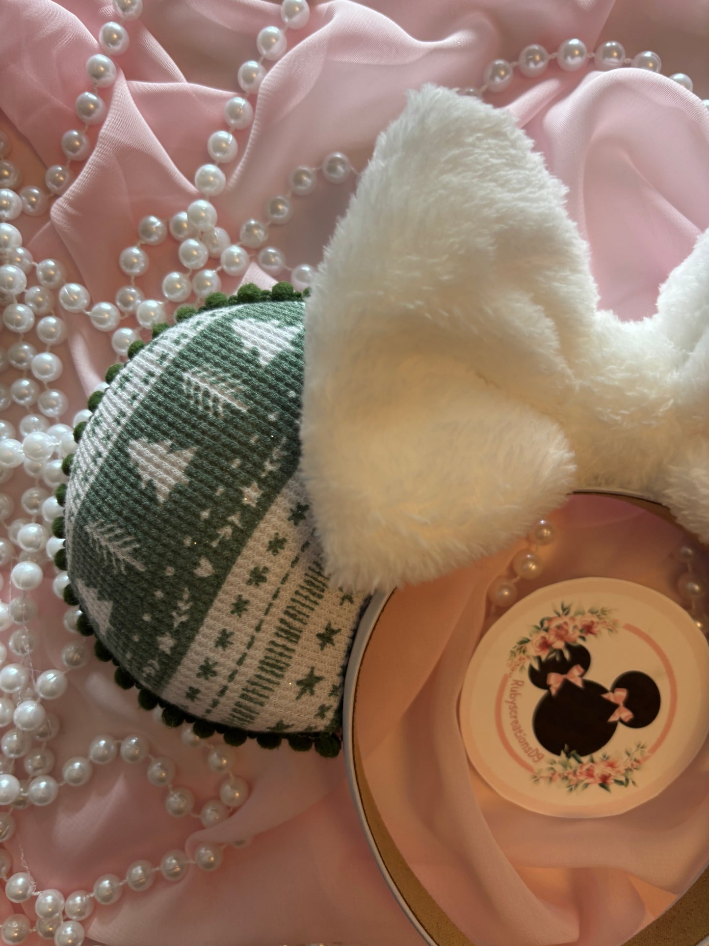 Green frosted forest mouse ears