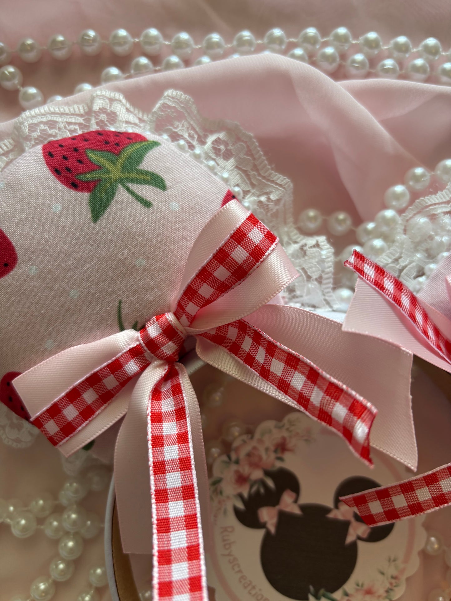 Strawberry shortcake coquette mouse ears