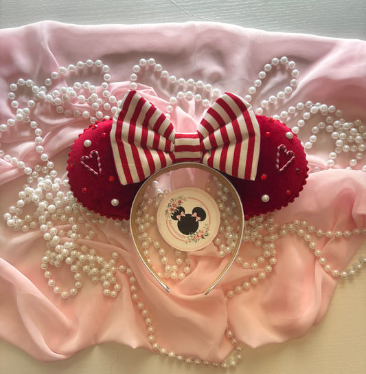 Red peppermint mouse ears