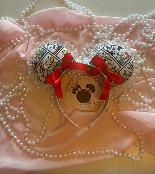 Friends red coquette mouse ears