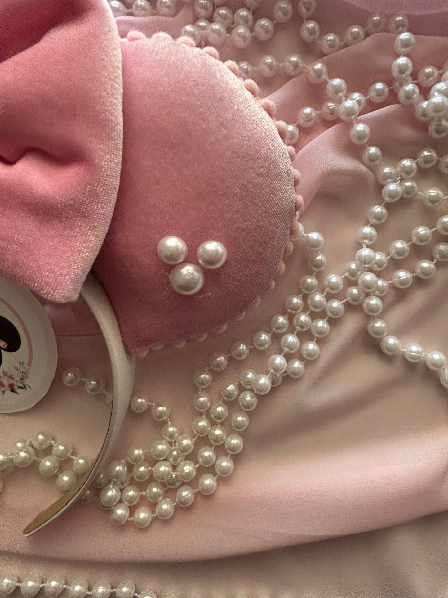 Pink velvet mouse ears