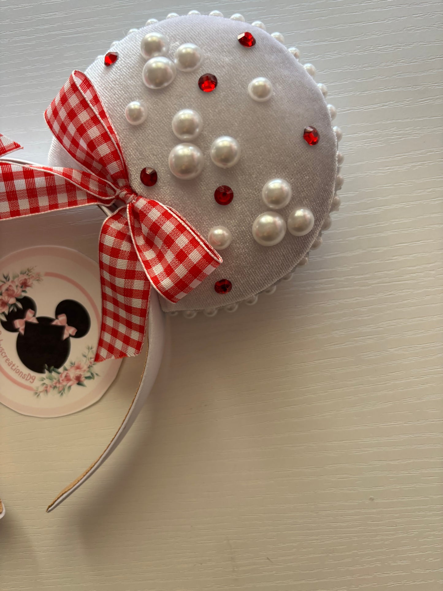 White picnic lia mouse ears