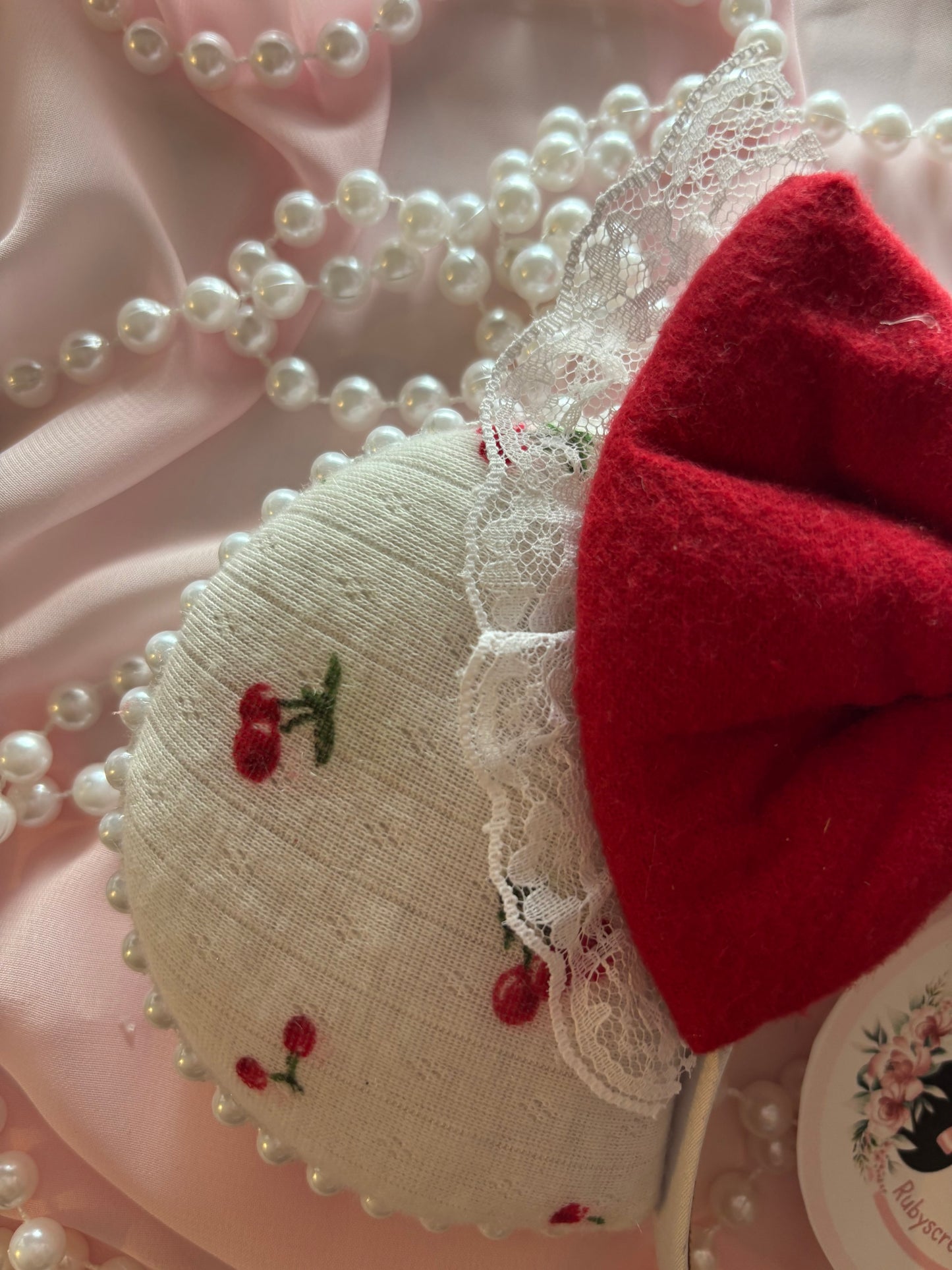 Cherry lace mouse ears