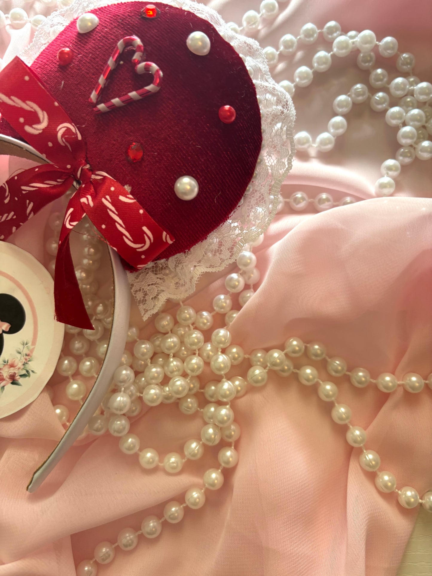 Red peppermint coquette mouse ears